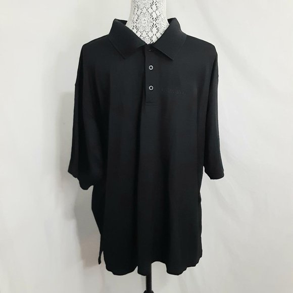 Chevrolet Men's Polo Size 2XL Embroidered Logo Black Collared Short Sleeve - Picture 1 of 4